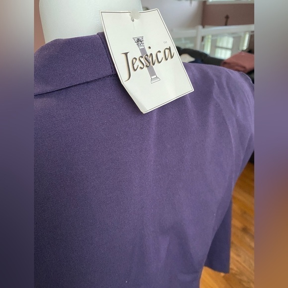 Jessica Vintage Tailored Blazer - Golden buttons Sz 12 purple - Picture 4 of 14